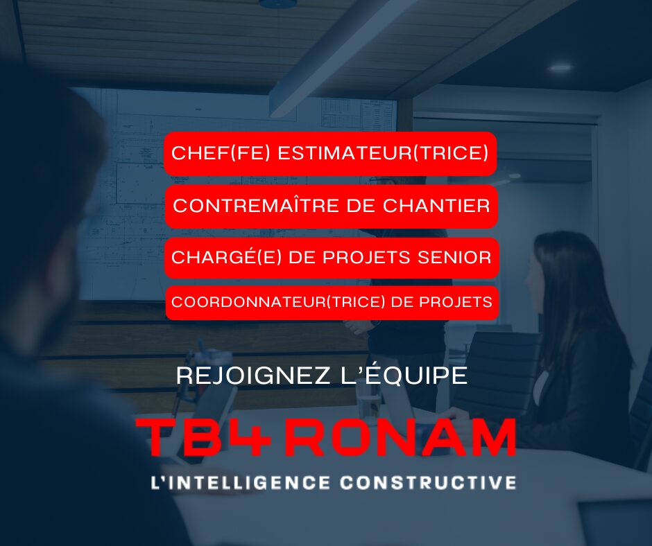Offres d’emploi – TB4 Ronam